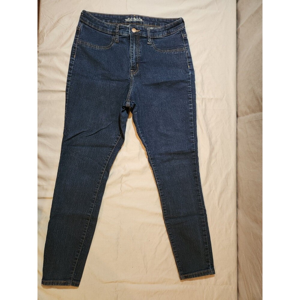 Wild Fable Jeans Size 14 straight high rise dark blue